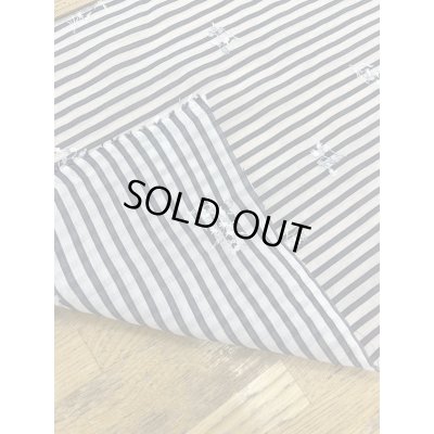 画像4: 生地：刺繍入りボーダー（白／紺）