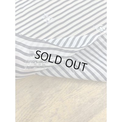 画像5: 生地：刺繍入りボーダー（白／紺）