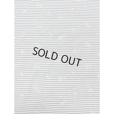 画像8: 生地：刺繍入りボーダー（白／紺）