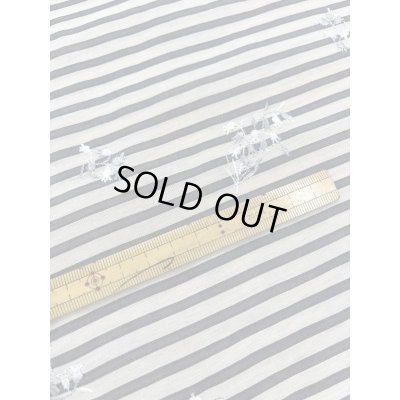 画像9: 生地：刺繍入りボーダー（白／紺）