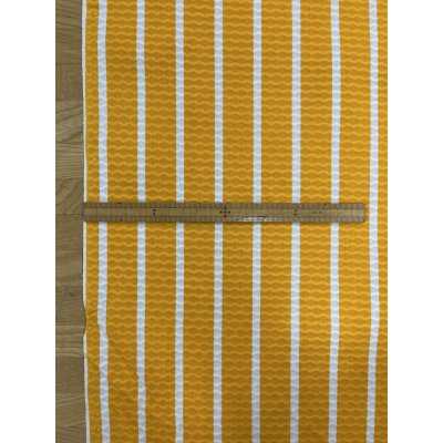 画像3: 生地：綿100％ナミナミストライプ（オレンジ×白）