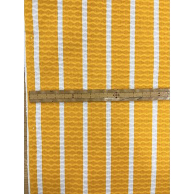 画像5: 生地：綿100％ナミナミストライプ（オレンジ×白）