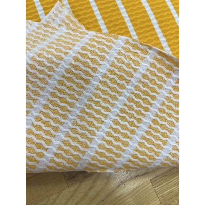 画像6: 生地：綿100％ナミナミストライプ（オレンジ×白）