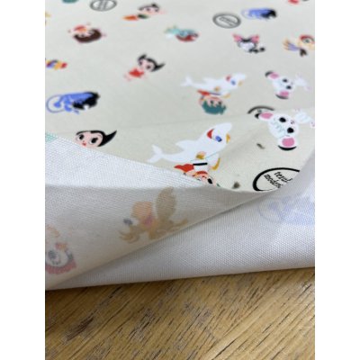 画像4: 生地：キャラクタープリント ライトキャンバス生地（クリーム）