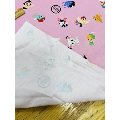 画像3: 生地：キャラクタープリント ライトキャンバス生地（ピンク）