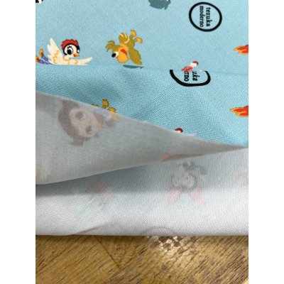 画像4: 生地：キャラクタープリント ライトキャンバス生地（ブルー）