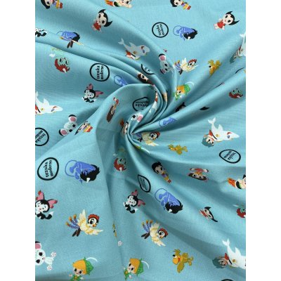 画像6: 生地：キャラクタープリント ライトキャンバス生地（ブルー）