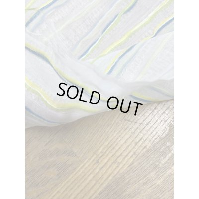 画像5: 生地：ポリエステル綿ファンシーヤーンボーダー（グリーン系）