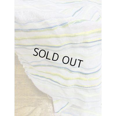 画像8: 生地：ポリエステル綿ファンシーヤーンボーダー（グリーン系）