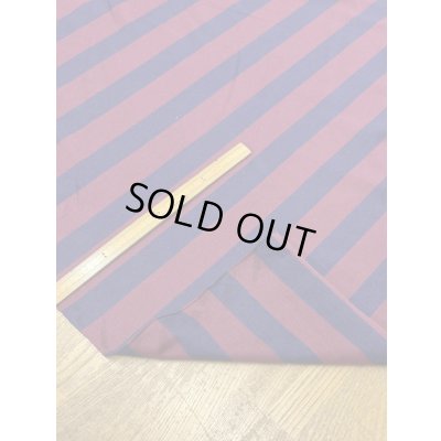 画像4: 生地：綿100％太ボーダー天竺ニット（エンジ×紺）