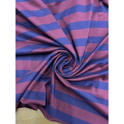 画像7: 生地：綿100％太ボーダー天竺ニット（エンジ×紺）