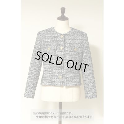 画像1: 生地：綿ポリファンシーツイード（白／黒）