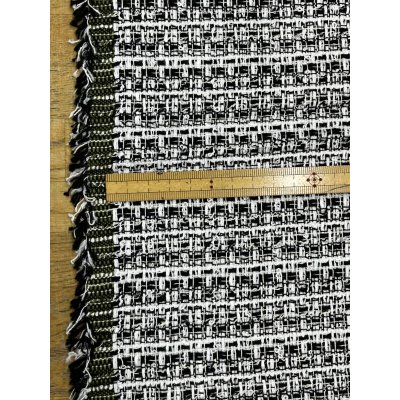 画像3: 生地：綿ポリファンシーツイード（白／黒）