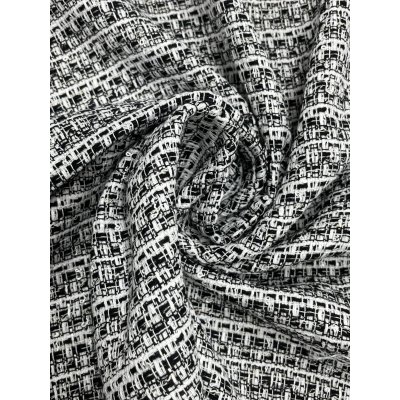 画像7: 生地：綿ポリファンシーツイード（白／黒）