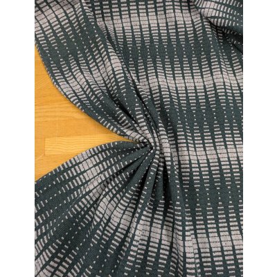 画像5: 生地：綿ポリ幾何学柄ニット（グリーン）