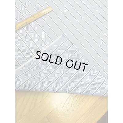 画像4: 生地：ストライプ柄プリント 中厚コットン（白／紺）