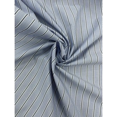 画像7: 生地：ストライプ柄プリント 中厚コットン（白／紺）