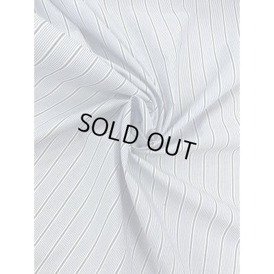 画像7: 生地：ストライプ柄プリント 中厚コットン（白／紺）