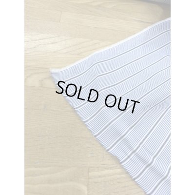 画像8: 生地：ストライプ柄プリント 中厚コットン（白／紺）