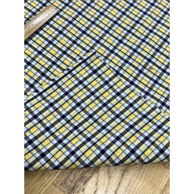 画像4: 生地：綿100％チェック柄プリントコットン（黄色）