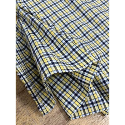 画像5: 生地：綿100％チェック柄プリントコットン（黄色）