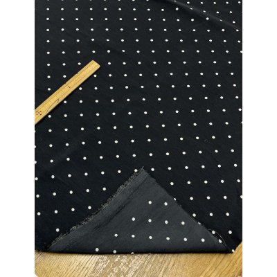 画像4: 生地：水玉柄ポリエステルデシン（ブラック×白）