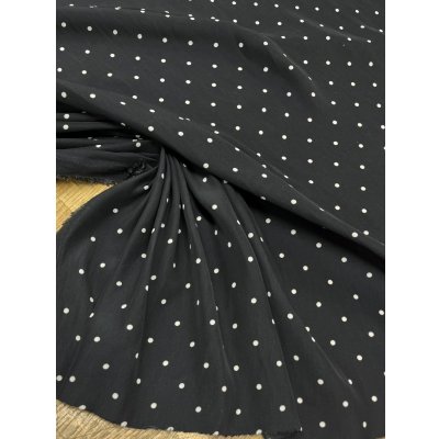 画像5: 生地：水玉柄ポリエステルデシン（ブラック×白）