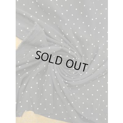 画像6: 生地：水玉柄ポリエステルデシン（ブラック×白）