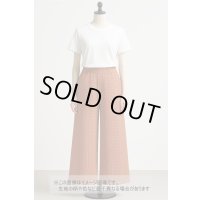 生地：綿混クロッシェ風穴あきニット（テラコッタ）