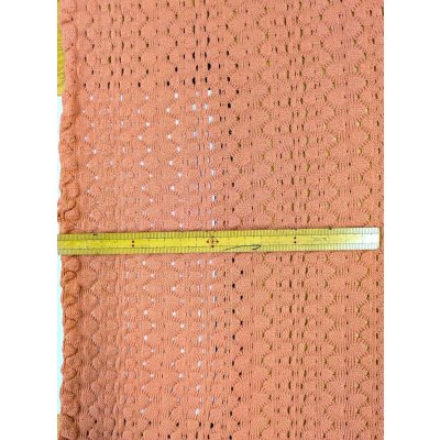 画像3: 生地：綿混クロッシェ風穴あきニット（テラコッタ）