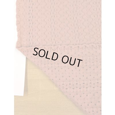 画像4: 生地：綿混クロッシェ風穴あきニット（テラコッタ）