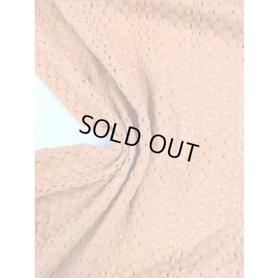 画像7: 生地：綿混クロッシェ風穴あきニット（テラコッタ）