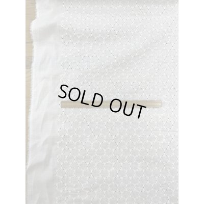 画像2: 生地：綿100％ 綿サークルレース生地（ホワイト）