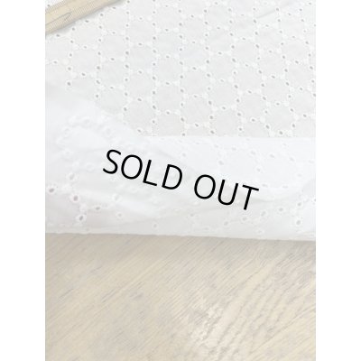 画像5: 生地：綿100％ 綿サークルレース生地（ホワイト）