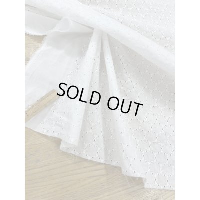 画像6: 生地：綿100％ 綿サークルレース生地（ホワイト）