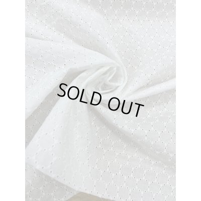 画像7: 生地：綿100％ 綿サークルレース生地（ホワイト）