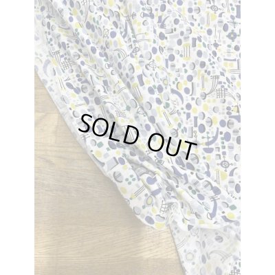 画像6: 生地：綿100％抽象的SZ柄天竺ニット（白地）