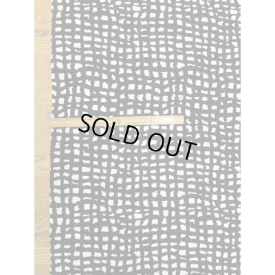 画像2: 生地：綿100％モノトーン手書き風チェック 天竺ニット（白／黒）