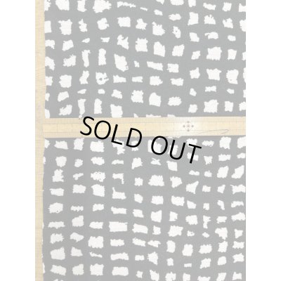 画像3: 生地：綿100％モノトーン手書き風チェック 天竺ニット（白／黒）