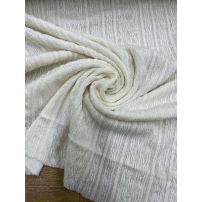 画像7: 生地：ジャガード編み アランケーブル柄 ニット（オフ白）