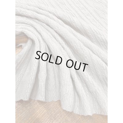 画像5: 生地：ジャガード編み アランケーブル柄 ニット（くすみピンクベージュ）