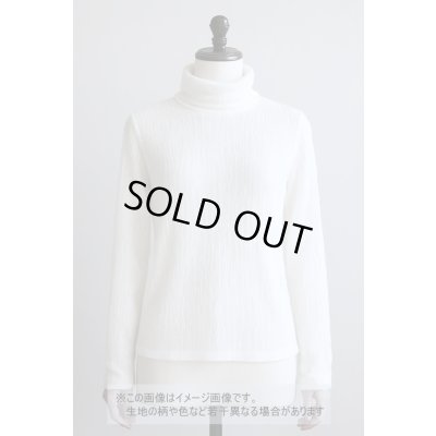 画像1: 生地：ポリエステル系 シャーリングニット（白）