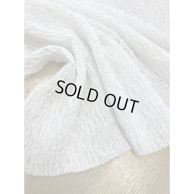 画像6: 生地：ポリエステル系 シャーリングニット（白）