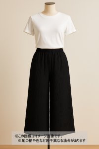 生地：ポリエステル系 シャーリングニット（黒）