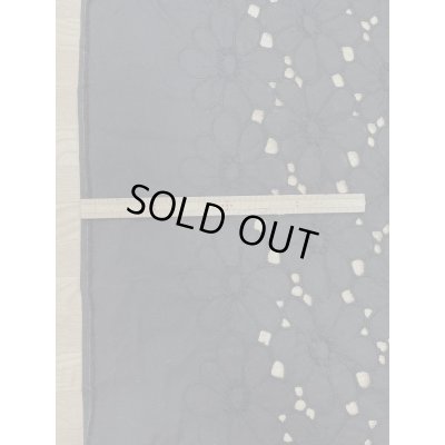 画像4: 生地：綿100％花刺繍レース生地（黒）