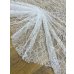 画像6: 生地：両耳切れ70cm幅ポリエステル100％花柄刺繍レース（白）