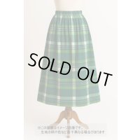 生地：綿100％タータン風チェック平織（グリーン系）