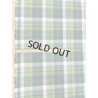 画像2: 生地：綿100％タータン風チェック平織（グリーン系）