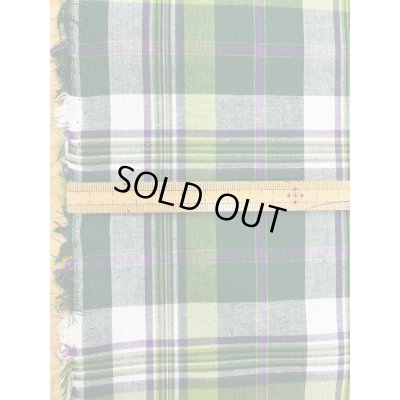 画像3: 生地：綿100％タータン風チェック平織（グリーン系）