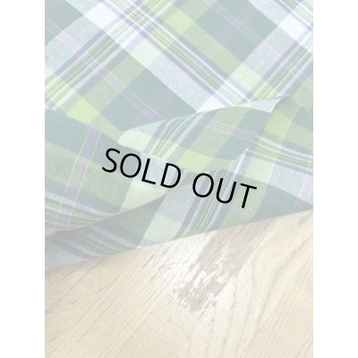 画像5: 生地：綿100％タータン風チェック平織（グリーン系）